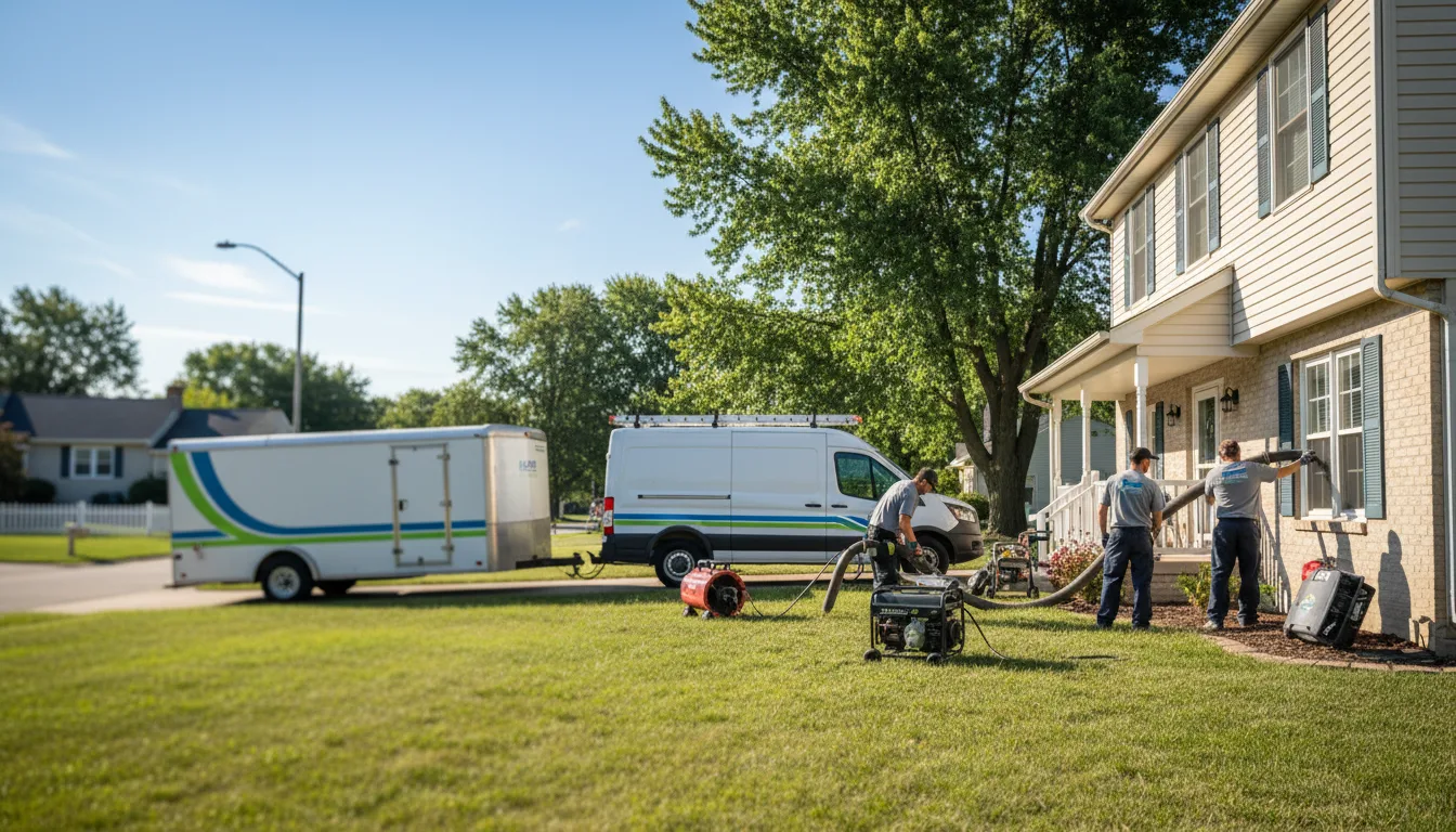 Flooded Basement Restoration And Cleanup With Repair in Vandalia, MO near me
